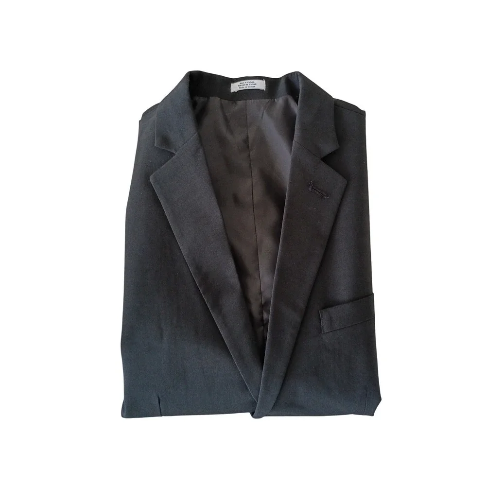 Calvin Klein Boys 12 Charcoal Gray Blazer‎ Suit Jacket Formal Wedding